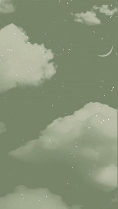 the sky is filled with clouds and stars