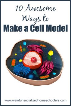 a cell with the words 10 awesome ways to make a cell model