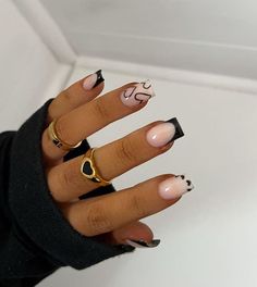Cute Nail Ideas French, Heart, Inspiration, Square, Curvy, Color, Heart Patterns