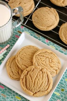 Tea Cakes, Peanut Butter Recipes, Peanut Butter Cookie Recipe, Easy Peanut Butter Cookies, Healthy Peanut Butter Cookies, Chewy Peanut Butter Cookies, Yummy Cookies