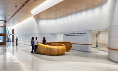 Main Lobby: Photography by Dan Schwalm © 2021 PennFIRST Design, Interior Architect, Building Entrance, Architect, Wayfinding System, Interior Designers, Wayfinding, Lobby, Directional Signage