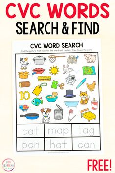 Phonics Free, Cvc Word Work, Spelling Cvc Words