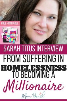 Sarah Titus was a mom who became homeless when her cheating husband left her and her kids. Instead of giving up, Sarah created a printables Shopify store worth millions! In this article, I am fortunate to interview Sarah and review the courses of hers that I have taken! #sarahtitus #mompreneur #shopify #printables #freeprintable #freebie Working Moms, Become A Millionaire, Interview, Mompreneur, Worth, Money Saving Advice, Sarah