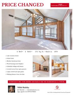 📣📣📣PLEASE SHARE ‼️ PRICE CHNAGED ANNOUNCEMENT 🎉 📬FOR SALE 🏘 Please make sure to add this home on your list to see 🔑 Rare opportunity. Make this home your homestead or lake vacation home. Would make a great short-term rental with county approval. Walk in with the inviting cathedral ceilings with beams, perfect for the modern farmhouse look. Modern, Patios, Inviting, This Is Us, Beams