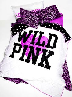 Vs PINK bed | ... Comforter - Victoria's Secret Pink® - Victoria's Secret | We Heart It Pink, Pink Summer, Vs Pink, Victoria's Secret Pink, Pink Bedding, Pink Comforter, Victoria Secret Bedding