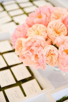 Coral peonies & peach cabbage roses. Wedding Flowers, Wedding Bouquets, Flower Bouquet Wedding, Pink Wedding Flowers, Wedding Flowers Peonies, Coral Wedding, Coral Wedding Themes, Diy Wedding Flowers
