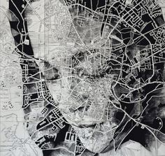 Maps Portraits by Ed Fairburn Art Photography, Inspiration, Portrait Drawing