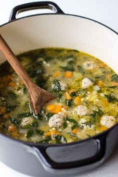 This Italian Wedding Soup is hearty and delicious! Perfect for those cold wintry days ahead! | The Beach House Kitchen Ramen, Soups, Italian Wedding Soup, Wedding Soup, Soup And Salad, Italian Wedding, Ethnic Recipes