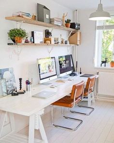 20+ Unique Small Home Office Design Ideas To Try Asap #officeideas #officeorganization #officedesignideas #designideas Inspiration, Interior Design, Dekorasyon, Dekoration, Dekorasi Rumah, Interieur, Inredning