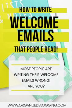the words, how to write welcome emails that people read are in front of them