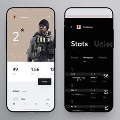 Cuberto в Instagram: «New Shot: Game and Profile Statistics Dashboard. Leave a comment so we could know if you like it! #ux #uidesign #ui #app #appdesign…» Layout, Packaging, Ideas, Mobile App