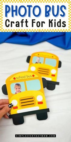 What better way to get your kids ready for the new school year than with a fun and creative DIY Kids craft? This photo bus craft for kids is perfect for little ones to make and is great for getting them excited about going back to school. Also, be sure to check out the other photo crafts for kids and back to school crafts for kids that we’re sure they will love to make!