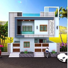 House, Residential Building Design, Revit Architecture, Modern House, Building Design
