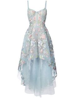 Marchesa Notte Vestido longo com bordado floral Elie Saab, Evening Dresses, Couture, Moda, Fancy Dresses