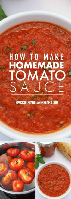 How to Make a Delicious Homemade Tomato Sauce via @spaceshipslb Healthy Recipes, Canning Recipes, Houmus, Homemade Tomato Sauce, Homemade Sauce, Tomato Sauce