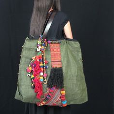 Boho Mode, Embellished Bags, Textile Bag, Bohemian Bags, Recycled Jeans, Hippie Bags, Art Bag