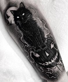 Black Cat Tattoos, Goth Tattoo