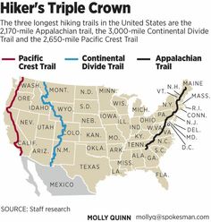 Project: I want to complete the triple crown at some point in my life. Outdoor, Continental Divide, Thru Hiking, Backpacking Travel, Outdoors Adventure