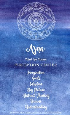 THIRD EYE CHAKRA || AJNA || How to Heal & Balance Third Eye, Mandalas, Third Eye Chakra, Chakra Mantra, 3rd Eye Chakra