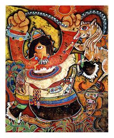 Fictional Characters, Herding, Tibetan Art, Contemporary, Woman
