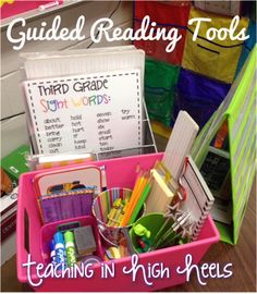 Fun guided reading tools to use in a small group setting. Sight Words, Third Grade Reading, Reading Intervention, Guided Reading Groups