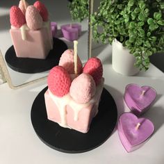 Candles, Ideas, Sweet Candles, Pretty Dessert, Food Candles, Creative Candles, Dessert Candles, Aesthetic Candles, Cute Candles