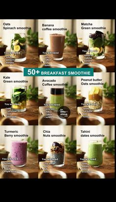 50 plus breakfast smoothie recipes