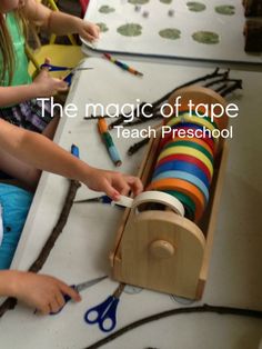 The magic of tape by Teach Preschool Teaching, Preschool Classroom, Preschool Class, Kids Learning