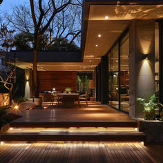 36 Outdoor Decks Glowing with Integrated Lighting Designs and Solutions Outdoor Spaces