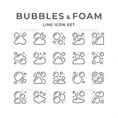 Graphic Design, Bubble, Cleaning Logo, Foam