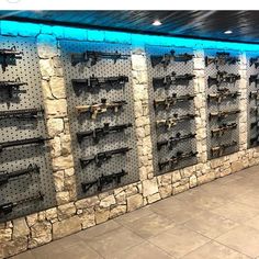 #mancave goals. Via @gallowtech So stoked to work with Derek and @railscales on their new HQ. This place is turning out amazing and this is just a little piece. Thanks for letting us be a part of it. #organizeyourshit #gallow #gallowtech #gunroom Home Defense, Store