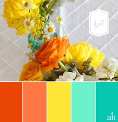 Amy & Tracy's Wedding Color Hues Pastel, Wedding Color Palette, Summer Colors