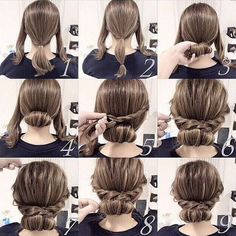 Easy twist and plait hairstyle Easy Updos, Plaits Hairstyles, Fast Hairstyles