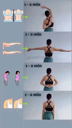 the instructions for how to stretch out your arms and legs in 3 minutes or less