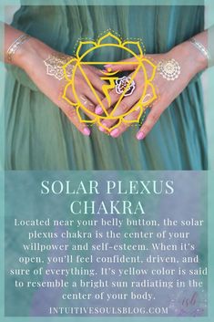 Your solar plexus chakra is the energy center that rules your willpower and self-esteem. Yep, pretty important :) Learn more awesome chakra and psychic development stuff at intuitivesoulsblog.com 3rd Chakra, Empathy Quotes, Learn Reiki, Energy Healing Reiki, Psychic Development, Qi Gong