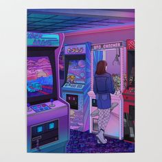 Arcade Art Poster by Kelsey Smith - 18" X 24"