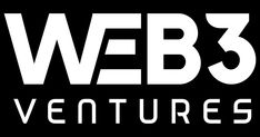 the logo for web3 adventures, which is designed to look like it has white letters on