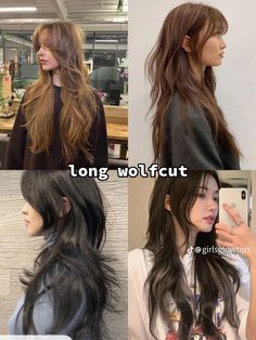 Thick Hair, Haircuts Straight Hair, Long Hair Cuts, Styled Wolf Cut, Haircuts For Long Hair, Cut Hair