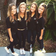 Chi O recruitment outfits Friends, Jeans, Outfits, Recruitment Outfits, Sorority Recruitment Outfits, College, Looks Great, All Black Everything, Denim Jacket Women
