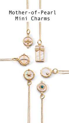 Charm Bracelet, Mini Charm, Jewelry Gifts, Dainty Jewelry, Gold Jewelry, Pearl Jewelry