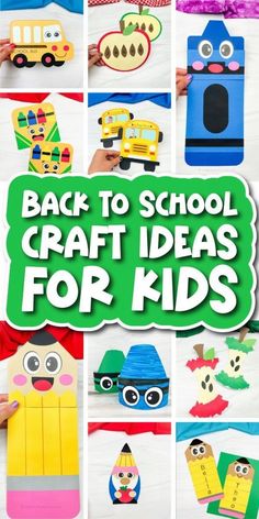 Help ease your kids into the new school year by making some back to school crafts for Kids. These DIY Kids activities are not only fun and engaging, but they’ll also help develop their fine motor skills, creativity, and self-expression. These fun activities for Kids are the perfect way to do it. Pick one or pick a few of these back to school activities to do with your child. They’re all simple and require minimal supplies.