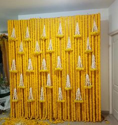 Wedding Decor, Backdrops, Mehndi, Ganpati Decoration Design, Background Decoration, Simple Stage Decorations, Indian Wedding Decorations, Backdrop Decorations