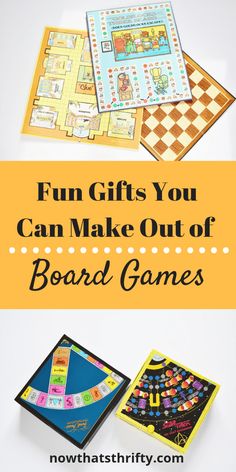 fun gifts you can make out of board games
