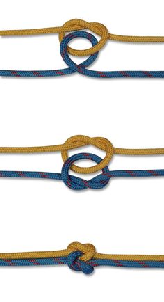 three ropes tied together in different directions