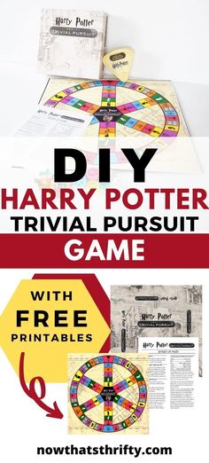harry potter trivial pursuit game with free printables