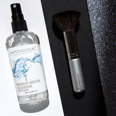 The Japonesque Makeup Brush Cleanser is the preferred cleaning solution for gently cleansing and conditioning fine brush hair 💧 Tap twice if your brushes could use some of this hydrating formula! #japonesque #makeupbrush #makeup Cleaning Solutions