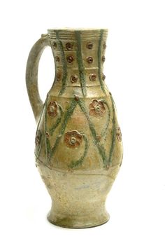 Baluster jug, mid 13th-14th century | Museum of London Ancient Art, Vintage Pottery, Medieval World, Earthenware Pottery