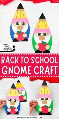 Kickstart your child’s enthusiasm with a fun-filled DIY Kids craft project that will not only ignite their creativity but also prepare them for the school year ahead. This whimsical back to school gnome craft for kids, complete with a quirky pencil hat and an apple, is more than just a delightful fun craft. It’s a great way to practice fine motor skills and more! Try it out this school year and be sure to check out all of our fun back to school activities for more ideas!