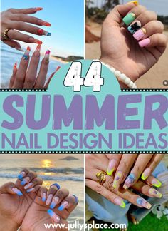 summer nails, summer nail ideas, summer nail designs, summer nail inspo, summer beach nails