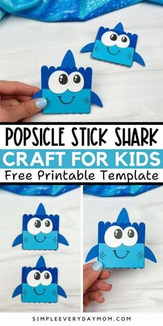 As summer approaches, many kids are getting excited about a visit to the ocean and all of the fun summer activities for Kids that come with it. One way to get into the summer spirit is by making this popsicle stick shark craft for Kids! It’s the perfect DIY Kids Craft for kids of all ages, and with this free printable template, it’s simple enough for kids to make. Try this ocean-themed activity today and be sure to check out all of our other shark activities for kids and popsicle stick crafts!
